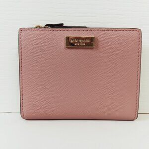 Kate Spade Dusty Mauve Laurel Way Small Shawn Wallet  4 1/2" x 3 5/8" x 1"